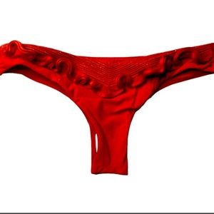 LA PERLA red ruffled bikini bottom